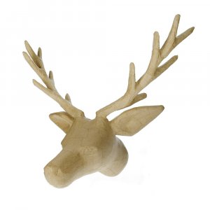 Figurine PappArt 39 x 31 x 25 cm - Tête de cerf Figurine PappArt 39 x 31 x 25 cm - Tête de cerf