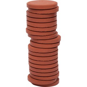 Rondelles de couleur ø 30 mm - marron - 20 pcs Rondelles de couleur ø 30 mm - marron - 20 pcs