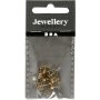 Clous d'oreilles avec plaque - plaqu or - 10 pcs
