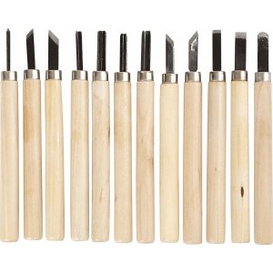 Ensemble de sculpture sur bois - 12 outils Ensemble de sculpture sur bois - 12 outils