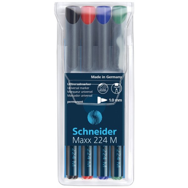 Maxx 224 M (1,0 mm) Permanent - paquet de 4