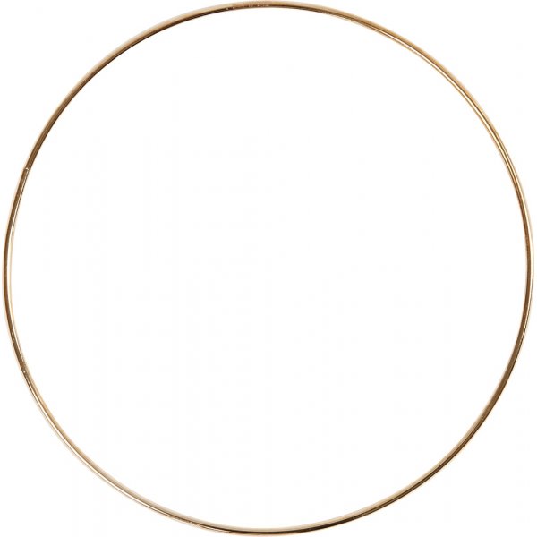 Bague en mtal - dore - 20 cm