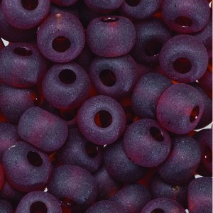 Perles rocaille ø 5,5 mm - marron 17 g mat transparent Perles rocaille ø 5,5 mm - marron 17 g mat transparent