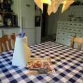 Image client Toile cir�e � carreaux - Bleu