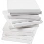 Toile - blanc - 15 x 15 cm - 80 pcs