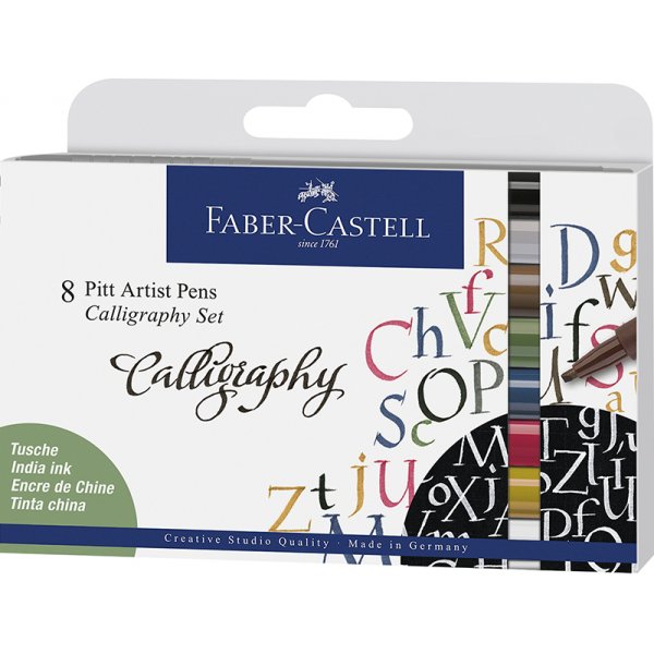 Set de stylos de calligraphie - Faber-Castell - 8 stylos