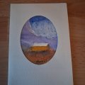 Image client Carte passe-partout avec enveloppe - blanc cass� - ovale - 10 sets