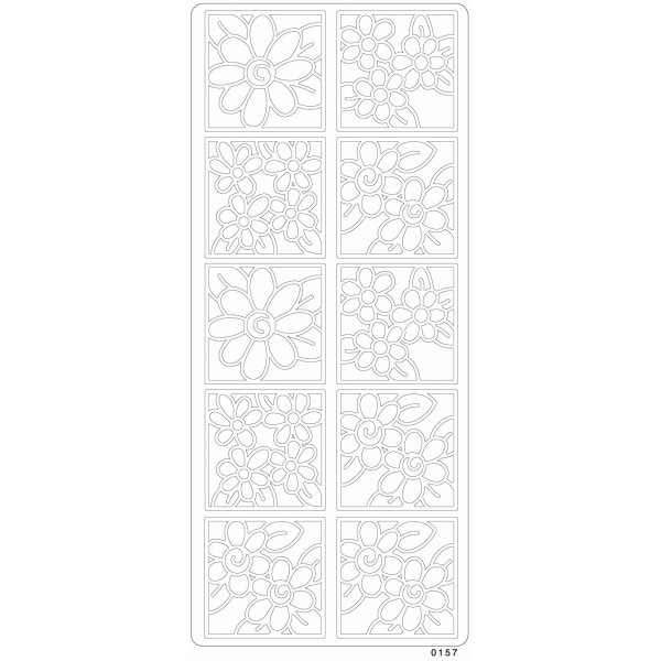 Peel offs - Fleurs/chques