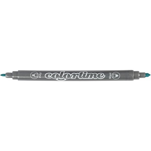 Marqueur double Colortime - couleurs pastel - 6 pcs Marqueur double Colortime - couleurs pastel - 6 pcs