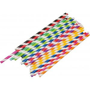 Pailles en papier 20 cm 50 pcs Pailles en papier 20 cm 50 pcs