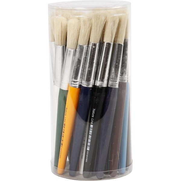 Pinceaux pour enfants - ronds - 30 pcs