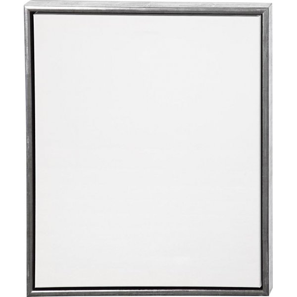ArtistLine Toile avec cadre - argent antique/blanc - 54x64 cm