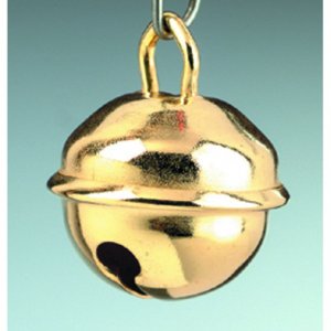 Petites cloches rondes 19 mm - laiton doré 6 pcs. Petites cloches rondes 19 mm - laiton doré 6 pcs.