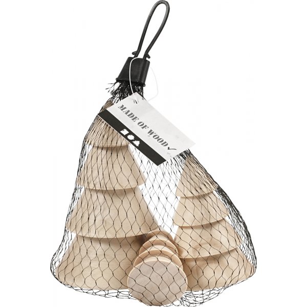 Sapins de Nol en bois - 3 pcs