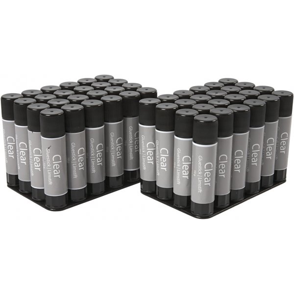 Bâton de colle transparente - rond - 10 g - 48 pcs Bâton de colle transparente - rond - 10 g - 48 pcs