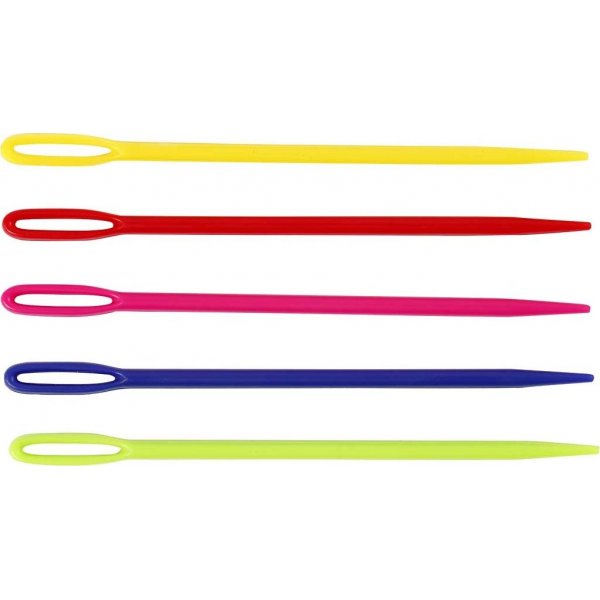 Aiguilles  tricoter - couleurs mlanges - 5 pcs