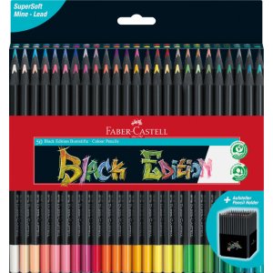 Set de crayons de couleur - Faber-Castell - Black Edition - 50 couleurs Set de crayons de couleur - Faber-Castell - Black Edition - 50 couleurs