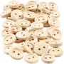 Boutons en bois 11 mm - 50 pcs