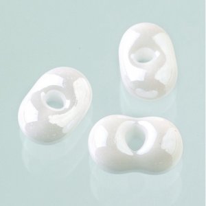 Perles Farfalle - blanc chatoyant Perles Farfalle - blanc chatoyant