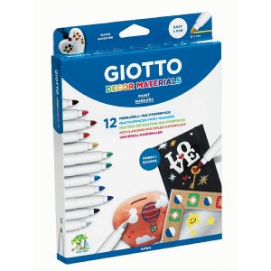 Feutres Giotto Decor Material - paquet de 12 Feutres Giotto Decor Material - paquet de 12