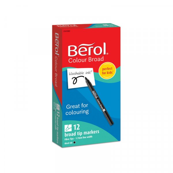 Stylo fibre - Berol Colorbroad - Noir