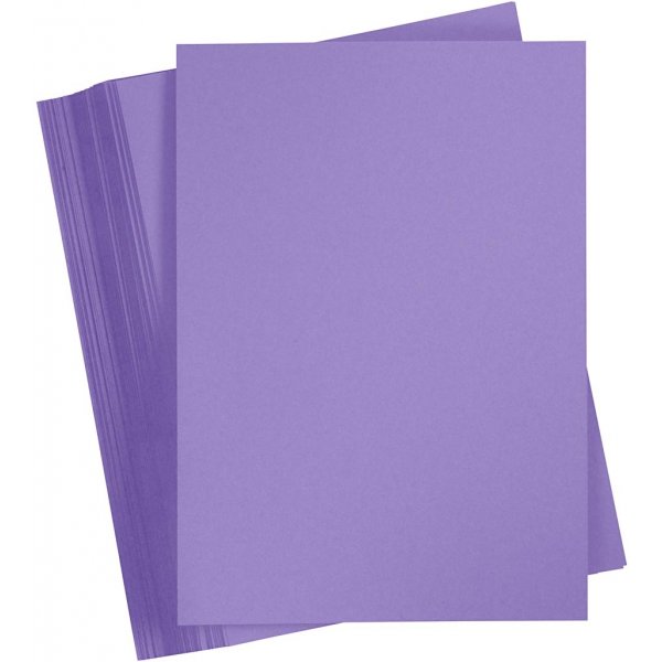 Carton coloré - violet - A4 - 180 g - 100 feuilles Carton coloré - violet - A4 - 180 g - 100 feuilles