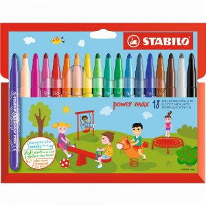 Stylos fibre Power MAX - paquet de 18 Stylos fibre Power MAX - paquet de 18