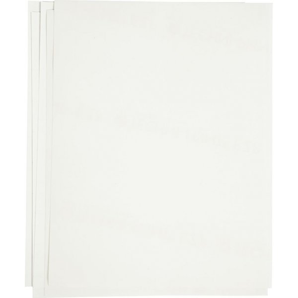 Feuille de transfert - blanche - pour textiles clairs et foncs - 12 feuilles