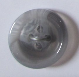Bouton Rond 4 trous 15 mm 6pcs - Gris chiné Bouton Rond 4 trous 15 mm 6pcs - Gris chiné
