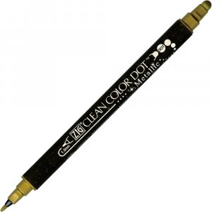 Stylo pigmentaire ZIG Clean Color Dot - Métallisé Stylo pigmentaire ZIG Clean Color Dot - Métallisé