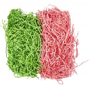 Bandes de papier 25-30 cm x 3 mm Vert foncé/Rose 2 x 50 g Bandes de papier 25-30 cm x 3 mm Vert foncé/Rose 2 x 50 g