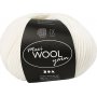 Fil de laine - blanc cassé - 100 g