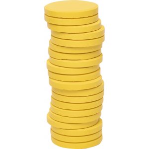 Rondelles de couleur ø 30 mm - jaune clair - 20 pcs Rondelles de couleur ø 30 mm - jaune clair - 20 pcs