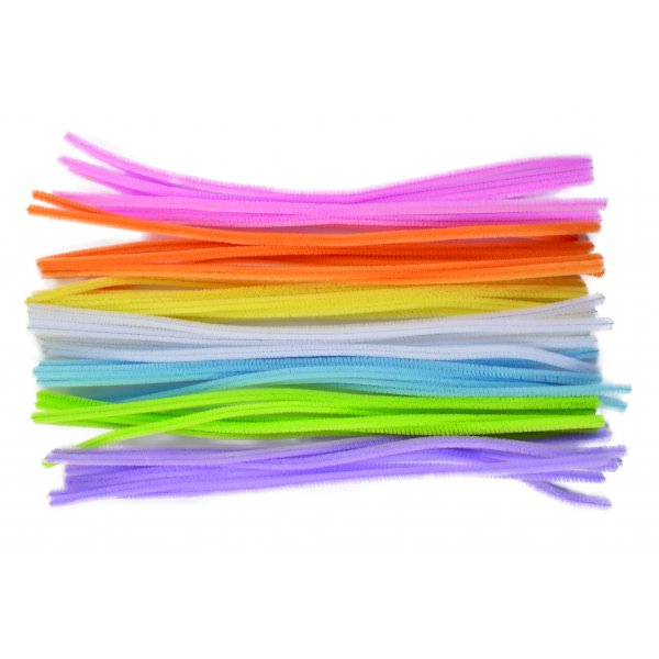 Cure-pipe couleurs pastel 50 pcs ø 6 mm Cure-pipe couleurs pastel 50 pcs ø 6 mm