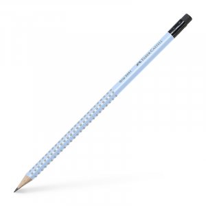 Crayon - Faber-Castell - Grip 2001 avec pointe gomme B - Bleu ciel Crayon - Faber-Castell - Grip 2001 avec pointe gomme B - Bleu ciel