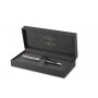 Stylo bille Parker Sonnet - Mtal & Gris PGT - Bleu moyen