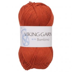 Fil Viking Bambino 50g - Orange foncé (452) Fil Viking Bambino 50g - Orange foncé (452)