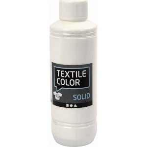 Peinture textile textile solide - blanche - couvrante - 250 ml Peinture textile textile solide - blanche - couvrante - 250 ml