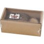Planches en bois 9,5 x 6 cm - 12 pcs
