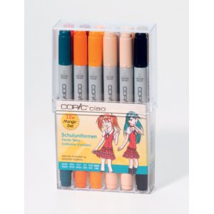 Coffret Copic Ciao - 12 stylos - Uniforme scolaire (mix par Alexandra Kopetzky) Coffret Copic Ciao - 12 stylos - Uniforme scolaire (mix par Alexandra Kopetzky)