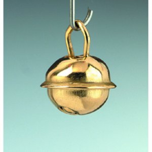 Petites cloches rondes 11 mm - laiton doré paquet de 10 Petites cloches rondes 11 mm - laiton doré paquet de 10