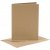 Cartes et enveloppes - naturel - 11,5 x 16,5 cm - 6 sets Cartes et enveloppes - naturel - 11,5 x 16,5 cm - 6 sets