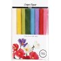 Papier crpon - couleurs standards - 8 feuilles