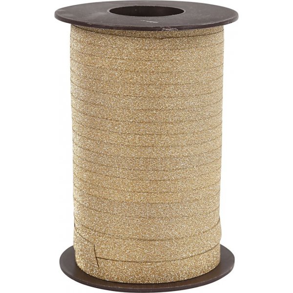 Cordon cadeau - dor - paillettes - 100 m