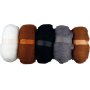 Laine carde - naturelle - 5 x 100 g