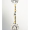 Image client Cordon coton ciré ø 1 mm / 6 m - blanc