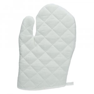 Gant de cuisine en coton 30x19,5 cm - blanc Gant de cuisine en coton 30x19,5 cm - blanc