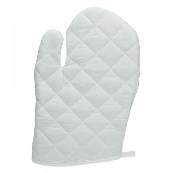 Gant de cuisine en coton 30x19,5 cm - blanc
