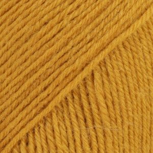 Fil DROPS Fabel Uni Color - 50g - Jaune moutarde (111) Fil DROPS Fabel Uni Color - 50g - Jaune moutarde (111)