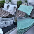 Image client B�che � Carreaux - Vert
